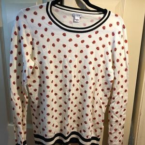 J Crew Ladybug Sweater